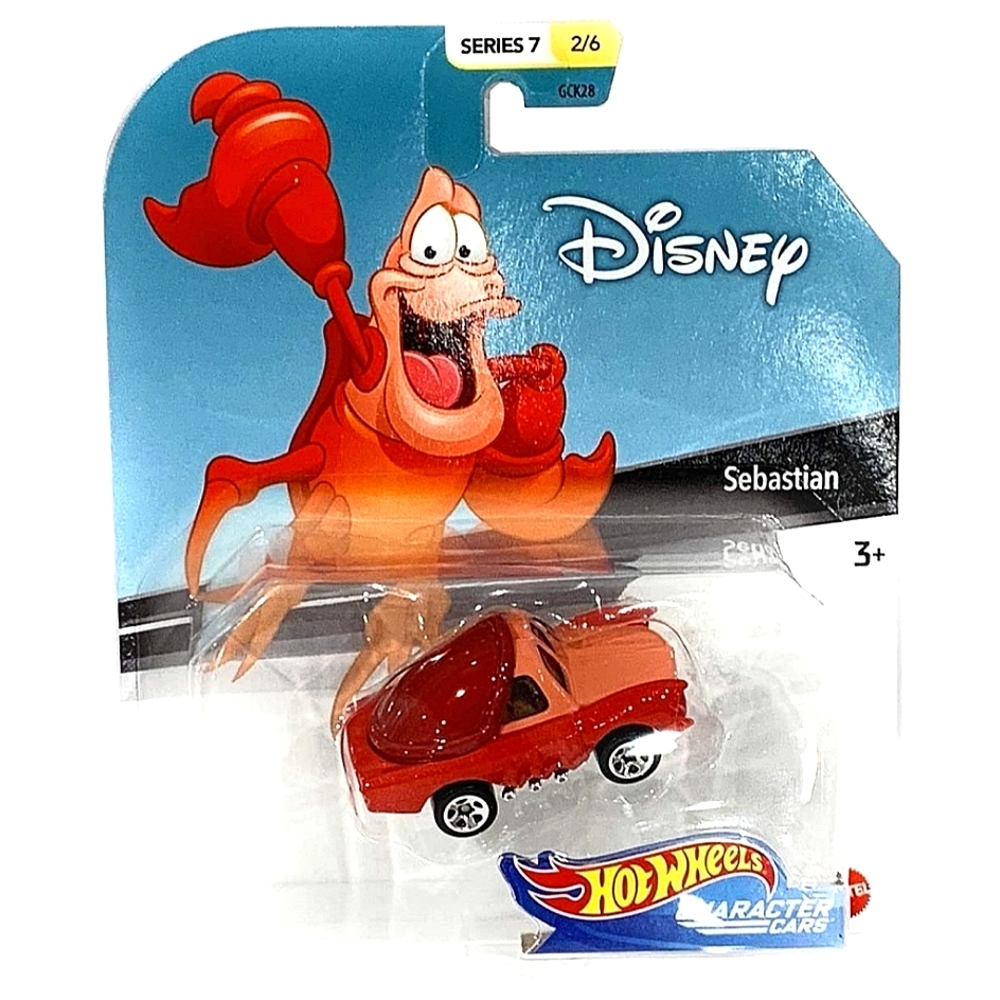 Disney, Hot Wheels, Little Mermaid, Sébastien, Crab, Red Car